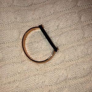 Gold bracelet that holds hair ties!